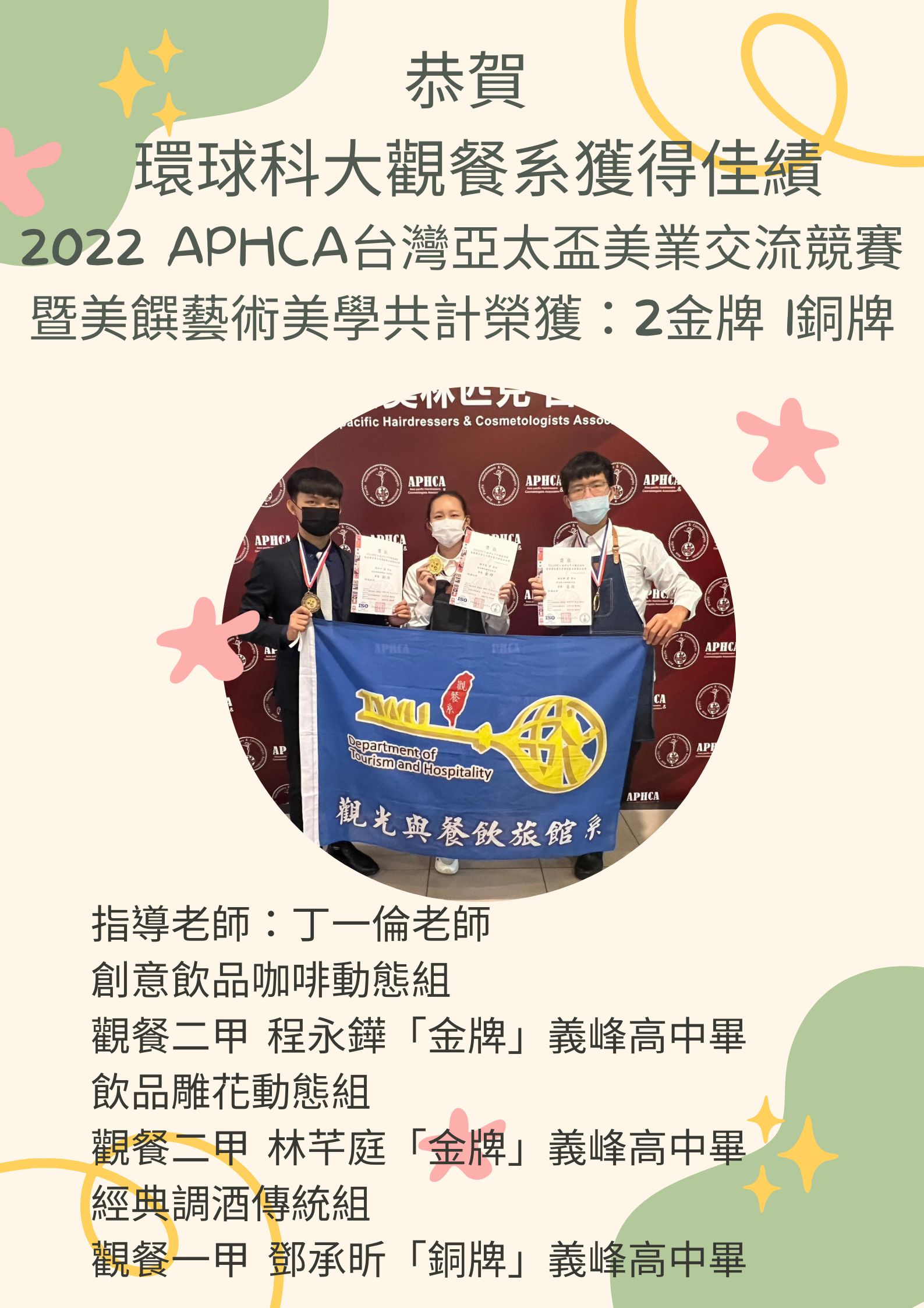 APHCA台灣亞太盃美業交流競賽暨美饌藝術美學